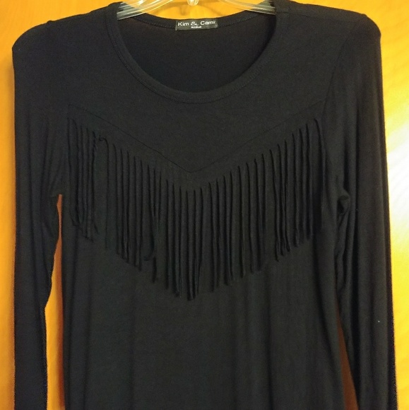 Ladies black top - Picture 1 of 8